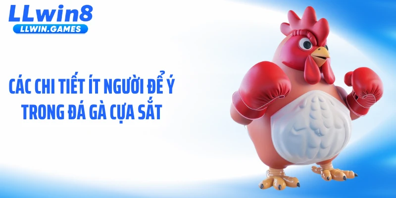 Các chi tiết ít người để ý trong đá gà cựa sắt
